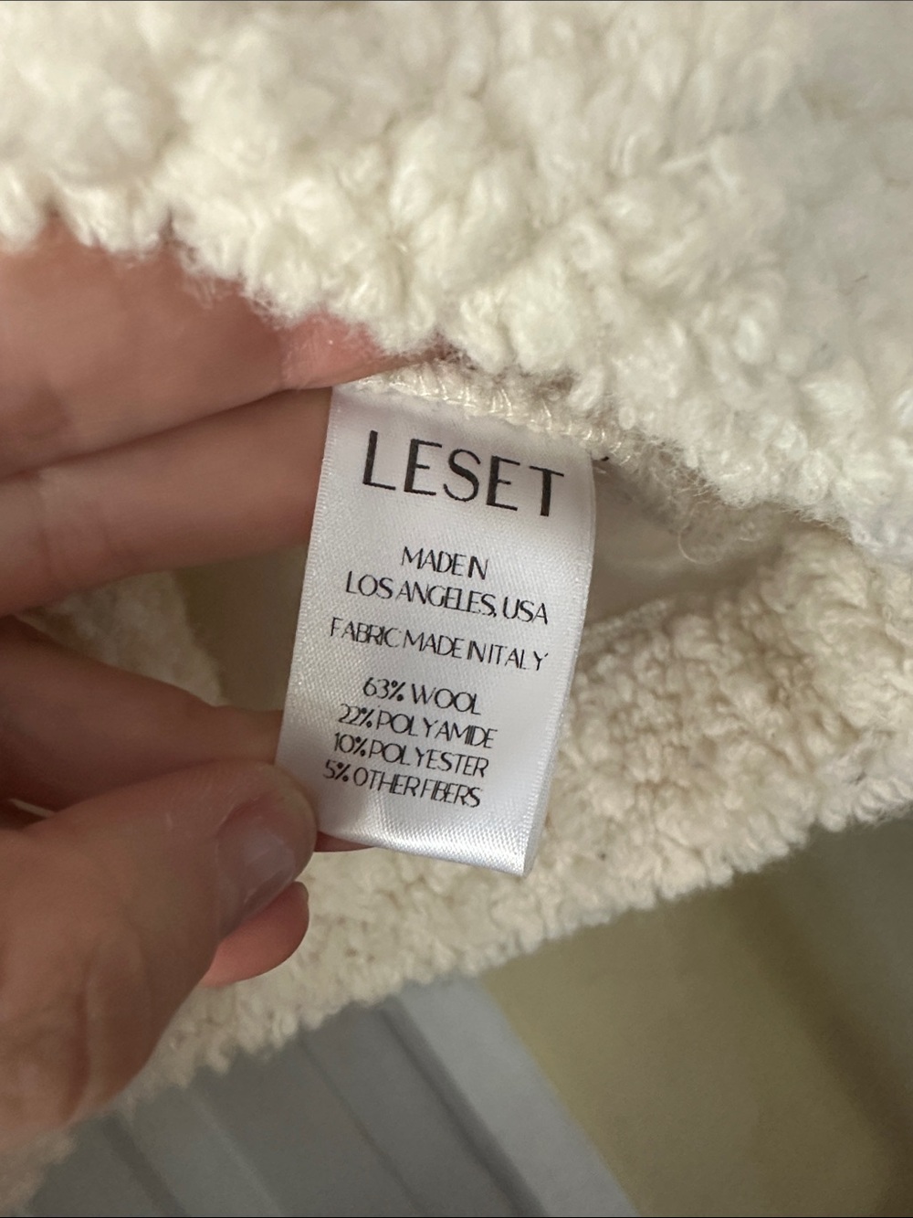 LESET Cream Mica Button-Up Jacket - Picture 3 of 4